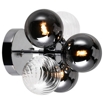 CWI Lighting 1205W9-3-601 Pallocino 3 Light Sconce With Chrome Finish