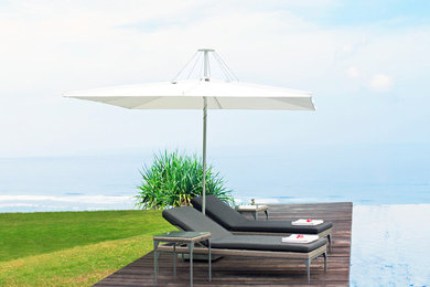 Infina Square Umbrella in Alba on Deck