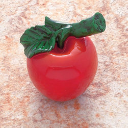 Jvj Hardware Novelty Collection Apple Knob - Cabinet And Drawer Knobs