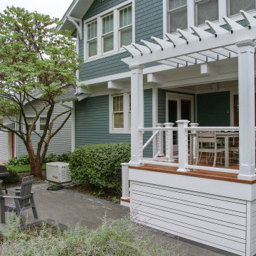 Blue Spruce James Hardie Siding & Front Porch, Arlington Heights, IL