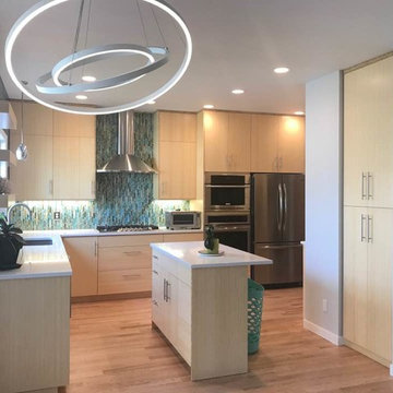 Teal Waterscape Kitchen Remodel