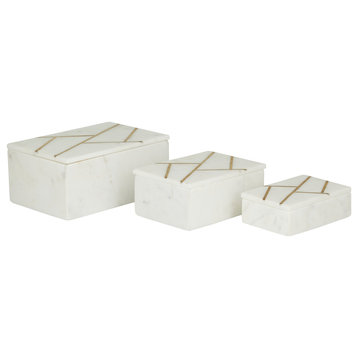 Modern White Marble Box Set 562166