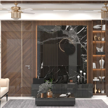 Luxurious Living Room Design by Custom Design Interiors