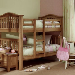 Vancouver Oak Double Bed - Lit Superpos&eacute;