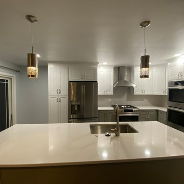 Beautiful Kitchen Transformation With New Two-Tone Cabinets