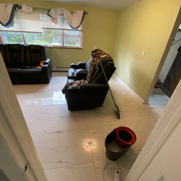 Water Damage Restoration & Tile Flooring Replacement