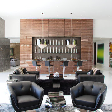 Stradella Project, Beverly Hills Glass Enclosed Wine Cellar