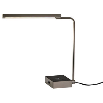 Sawyer LED AdessoCharge Desk Lamp- Steel