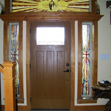 Installed stained glass window films I've done
