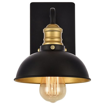 Elegant Anders Collection Wall Sconce Black And Brass