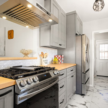 Farmhouse Kitchen & Laundry Remodel by NextGen Home Builders in Los Angeles, CA