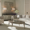 Bend The Rules Curved Sofa With Silver Leaf Frame