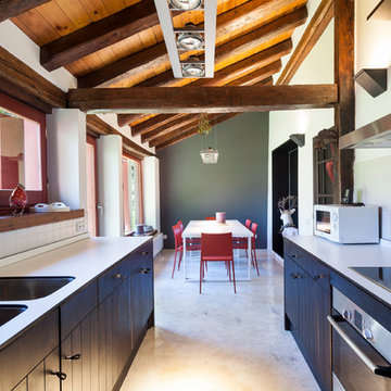 Cocina en casa de montaña