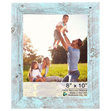 HomeRoots 12"x13" Rustic Blue Picture Frame