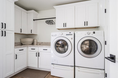 Transitional laundry room photo in Phoenix