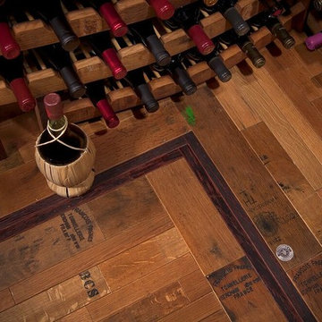 VBC Cooperage flooring with wine infusion border