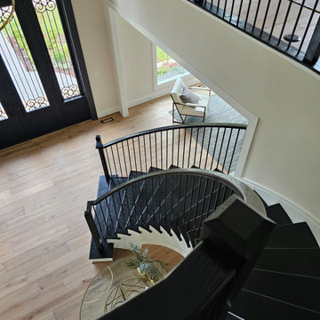 Project #130 | Curved Staircase with Wraparound Balcony