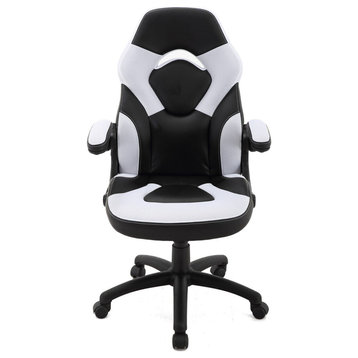Commando Ergonomic Gaming Chair With Adjustable Gas Lift Seating, Lumbar and Nec