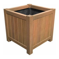 Hardwood Valencia Planter - Outdoor Plant Pots & Planters