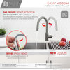 Modern Single Handle  Pull down Sprayer  Kitchen Faucet in Gunmetal