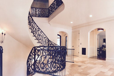 Example of a mid-sized trendy staircase design in Nashville