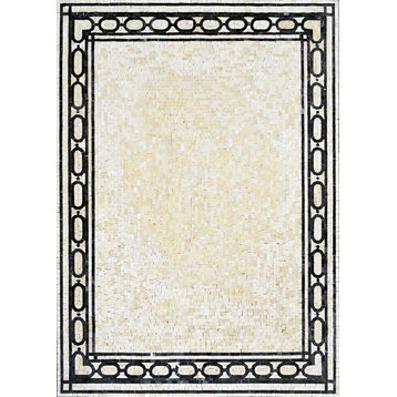 Carpet Design With Border Mosaic Art, 24"x33"