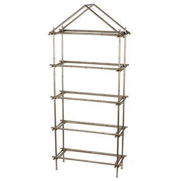 Benzara BM148629 Magnificently Crafted Bamboo Etagere