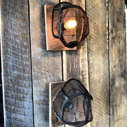 Fencing Mask Sconces - Wall Sconces