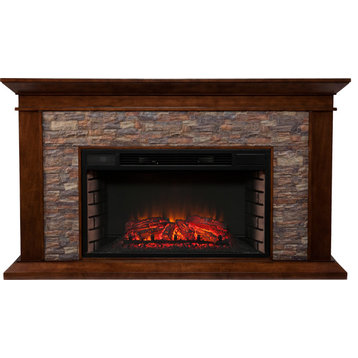 Canyon Heights Electric Fireplace - Natural