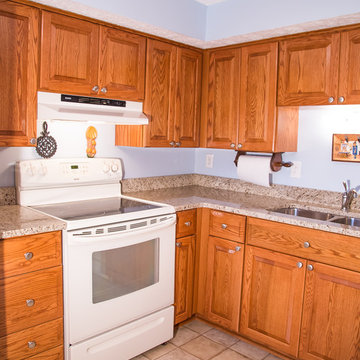 Rustic Oak Kitchen in Pasadena, MD