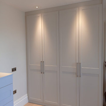 Shaker Style Hinged Wardrobe in Hatch End by Kudos Interior Designs