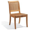 4-Piece Teak Set, 69" Warwick Table, 3 Giva Chairs, Sunbrella Cushion, Brick