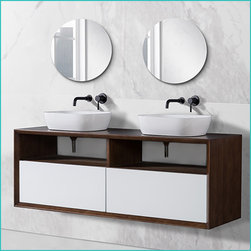 Paloma Solid Oak Hardwood Vanity Jacobean Set - Products