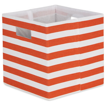 DII Polyester Cube Stripe Spice Square 13x13x13