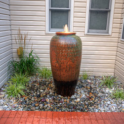 Water Jar Water Feature - Outdoor Fountains And Ponds