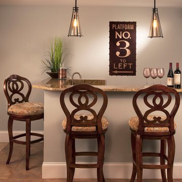 Rustic Urban Lounge Basement