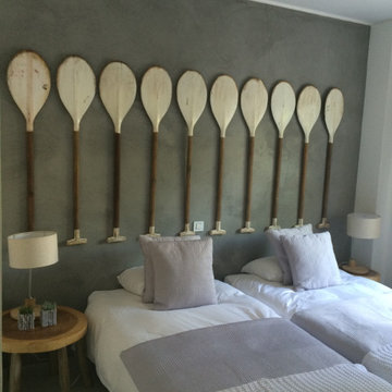 Double Bedroom with White Oar Headboard