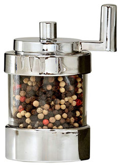 Trudeau Battery Salt and Pepper Mill Stainless Steel - Yahoo Shopping