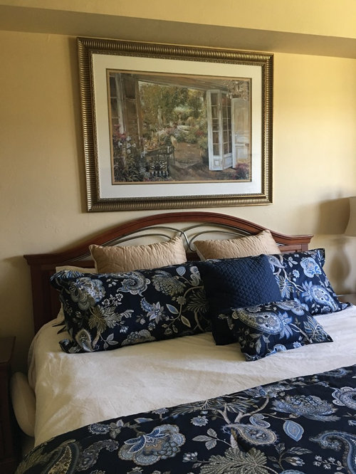 What to put above the bed.