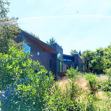 House on a hill SIPs panels framing