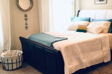 Bedroom - transitional bedroom idea in Other