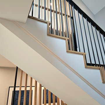 Project #115 | Staircase with Continuous Rail System Without Newels
