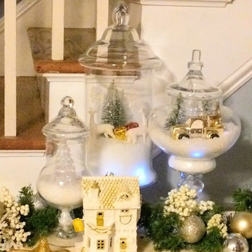 Blue and white Christmas DECOR