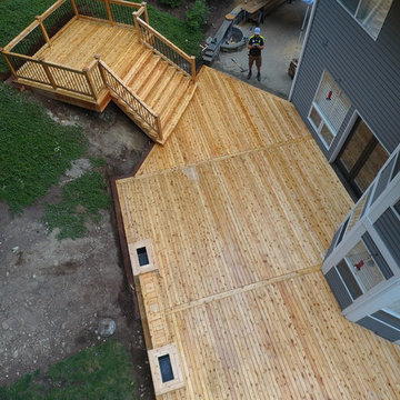 Issaquah-Highlands New Cedar Deck (Teardown, Rebuild, & Expand)