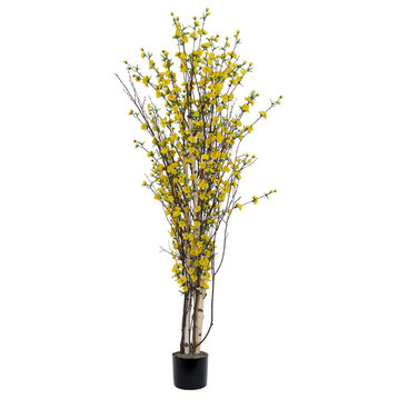Vickerman T133001-07 6' Artificial Yellow Blossom Tree