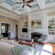 family room builtins