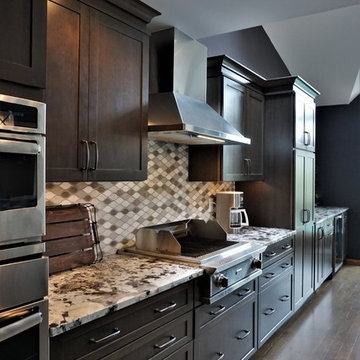 Dark, Dramatic Kitchen