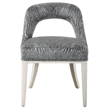 Uttermost Amalia Accent Chair, Set of 2, White/Light Gray, 23585-2