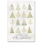 DDCG - Silver and Gold Christmas Trees Canvas Wall Art, 16"x24" - Spread holiday cheer this Christmas season by transforming your home into a festive wonderland with spirited designs. This Silver and Gold Christmas Trees 16x24 Canvas Wall Art makes decorating for the holidays and cultivating your Christmas style easy. With durable construction and finished backing, our Christmas wall art creates the best Christmas decorations because each piece is printed individually on professional grade tightly woven canvas and built ready to hang. The result is a very merry home your holiday guests will love.