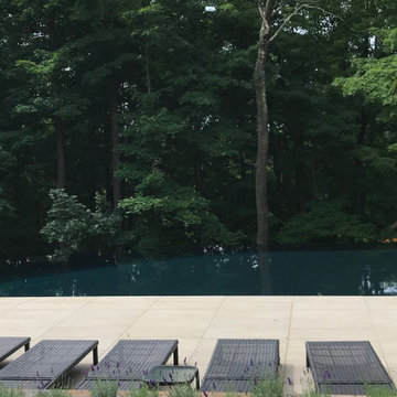 New Jersey Vanishing Edge Perimeter Pool and patio
